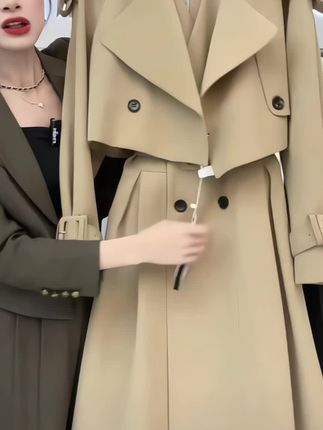 〈纪朵研〉1240秋装新款短款风衣无袖背心长款连衣裙两件套女 #高级感穿搭 #通勤搭配 #休闲减龄穿搭 #气质穿搭 #显瘦穿搭
