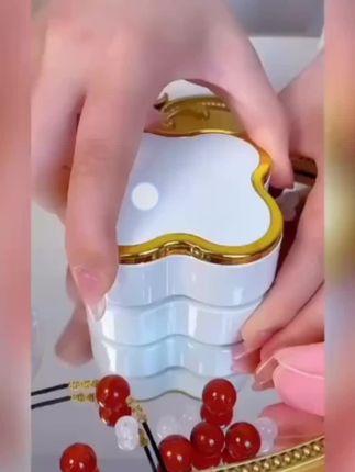 钛钢项链 2025新款双心扣项链女简约精美小巧礼物锁骨链ins不掉色#新款钛铜项链时尚百搭不掉色锁骨链项链#美出高级感#爆款热卖中