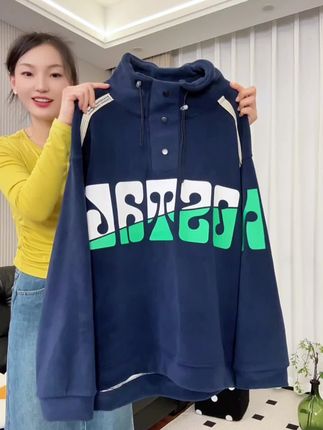 反季买真划算#加绒卫衣 #大码卫衣 #保暖又好看 #宽松显瘦 #卫衣搭配