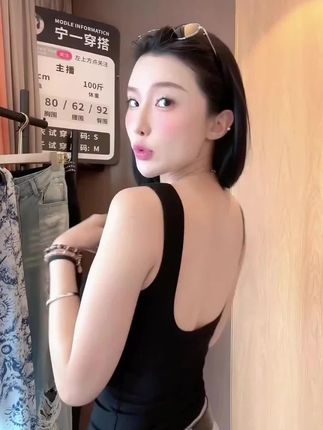 NY6010 露背宽肩带背心女夏外穿美背吊带辣妹宁一带胸垫显瘦上衣#美背吊带 #辣妹上衣 #吊带背心 #露背背心 #宽肩带背心 @DOU+小助手 @DOU+上热门 @DOU+好生意