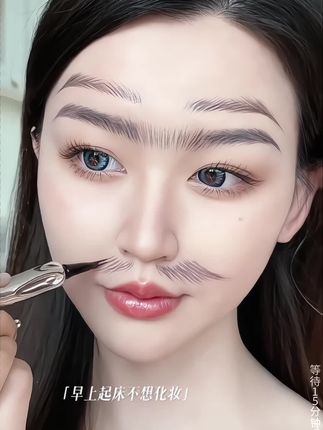终于找到了好用的野生眉笔,根根分明一笔三用,简直和自己长出来的一样,好喜欢哦#眉笔 #二叉眉笔 #野生眉笔