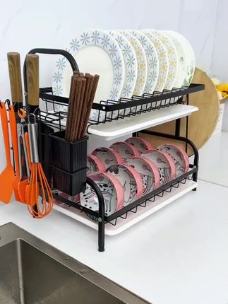 居厨厨碗盘收纳置物架厨房置物架沥水架碗碟架多功能筷子收纳神器#碗盘沥水架 #厨房置物架 #碗盘收纳架 #碗碟沥水架 #厨房餐具收纳盒