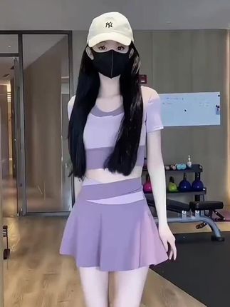 拼色短袖瑜伽套裙#面料柔软舒适透气#高颜值瑜伽跑步健身运动穿搭 #高颜值瑜伽跑步健身运动穿搭@DOU+小助手 @小店随心推