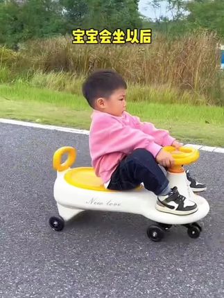 萌娃必备扭扭车,锻炼平衡乐无穷!加宽底盘更稳当,快乐童年轻松扭出来!