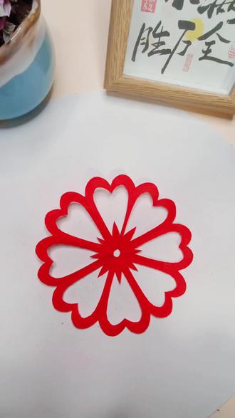 超级简单的剪纸!#简单剪纸#简单手工#非文化 #剪纸