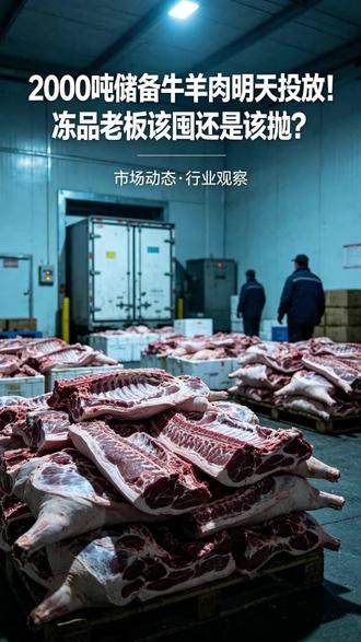 2000 吨储备牛羊肉明天投放!冻品老板该囤还是该抛? 冻品圈的老板们注意了!华商储备中心官宣:5月20日8:30-16:30,2000吨国产冻牛羊肉通过华储交易所竞价投放!公检合格品质有保障,底价按国家规定设置。
很多人纠结这量会砸价还是掀不起浪?肉联行提醒:这规模不算巨量,但稳价保供信号明确,价格大起大落空间被锁死。国产冻品品质话语权提升,竞价模式让定价更透明。
建议:短期别盲目囤抛,等竞价结果再出手;中期国产+进口两手抓;长期从赚差价转向做服务。关注肉联行,明天第一时间给你竞价结果与行情解读!#国产牛羊肉 #冻品圈 #肉联行 #上热门🔥 @DOU+小助手 @卫仁牛羊肉源头服务