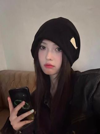 大头围堆堆帽女秋冬季保暖护耳月子帽冷帽显脸小包头帽大号大码#堆堆帽 #包头帽 #月子帽 #保暖护耳