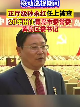 青岛市委常委、黄岛区委书记孙永红接受审查调查#反腐倡廉 #孙永红 #青岛