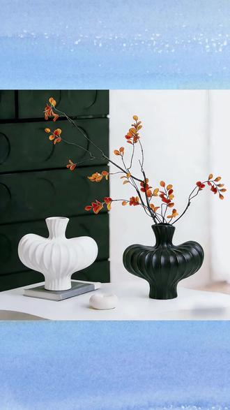 轻奢ins风美人肩陶瓷女神花瓶客厅创意装饰水养鲜花高档大气花瓶#家居软装搭配 #装饰摆件 #家居摆件 #花瓶 陶瓷花瓶