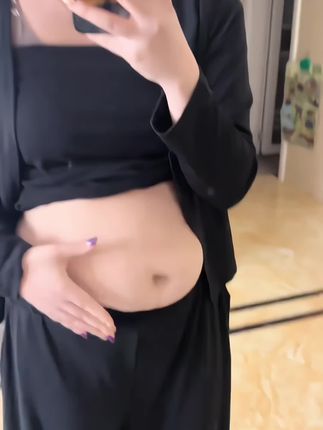 大码春秋胖mm巨显瘦套装吊带外披长裤休闲三件套女洋气穿搭一整套