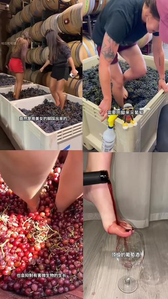 脚工葡萄汁,#葡萄汁#82年拉菲