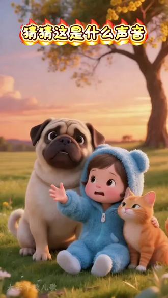 《猜猜这是什么声音》 难道是厨房发大火?下集。动动小脑筋,听声辨物超有趣~#0到3岁早教儿歌 #早教启蒙#儿童动画 #益智动画 #儿歌100首最火