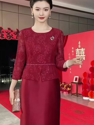 #喜婆婆婚宴装 #优雅气质 #婚宴妈妈装 #喜婆婆喜妈妈 #婚礼妈妈装