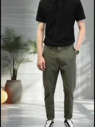 #潮流穿搭 #百搭裤子 #男士休闲裤 #修身显瘦 #显高显瘦显腿长