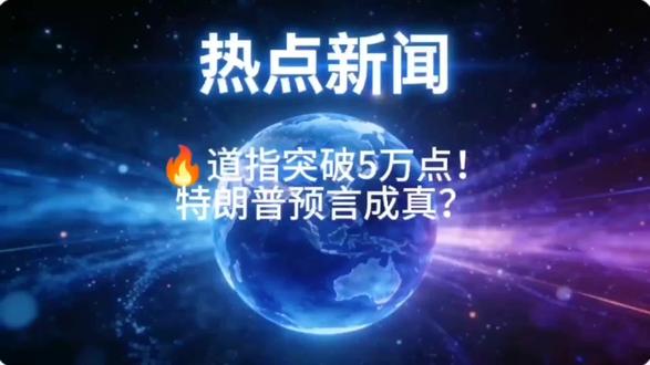 🔥道指突破5万点!特朗普预言成真?A股散户集体沉默…#财经热点 #美股 #特朗普 #A股 #投资理财