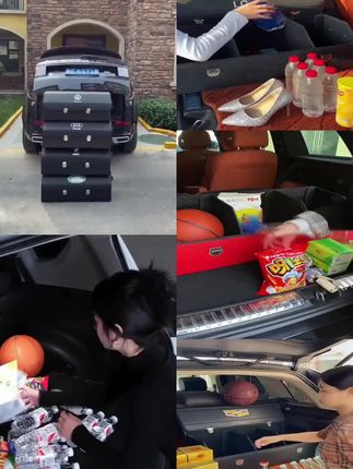 厂家直销多功能折叠储物箱可定制LOGO加厚木板整理实用汽车用品