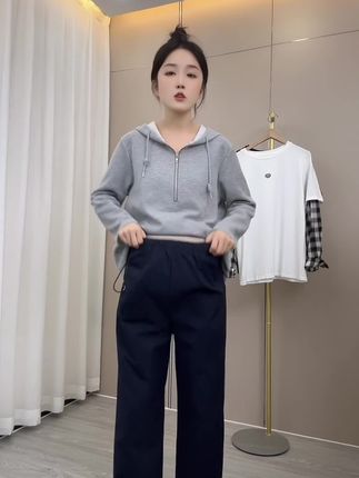 休闲百搭哈伦裤,宽松无托腹布不勒肚,舒适柔软不起球,产后也可以穿#孕妇裤 #孕期穿搭 #怀孕衣服 #孕妇装 #孕妇穿搭