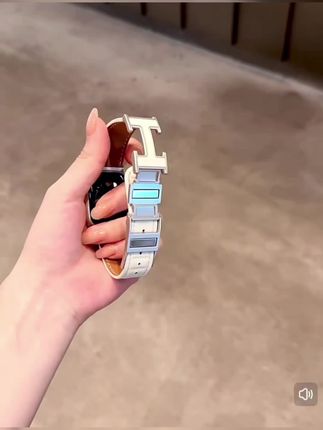 波浪纹H磁吸扣皮质苹果手表表带适用于Apple watch789iwatch10SE2#iwatch表带 #iwatch #applewatch #表带 #好物推荐🔥
