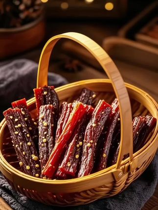 一口穿越草原的风干牛肉干 源自内蒙古草原散养黄牛,精选牛后腿肉,0防腐剂、0淀粉。 传统工艺72小时慢风干,锁住肉香本味。肉质纹理清晰,越嚼越香,咸香入味不塞牙。#牛肉干 #内蒙古风干牛肉干#追剧小零食 #好吃不贵经济实惠  无论是追剧、露营还是办公室充饥,都是顶饱又解馋的高蛋白小零食,让你一口尝到草原的味道!