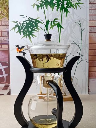 #玻璃茶具 #懒人泡茶器 #自动磁吸茶具套装 #轻奢简约高档 #茶具好物推荐 @DOU+小助手 @DOU+上热门