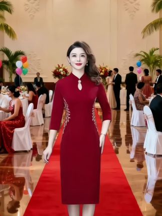 #婚庆礼服 #优雅气质 #婚礼妈妈礼服 #高端大气 #婚宴妈妈装