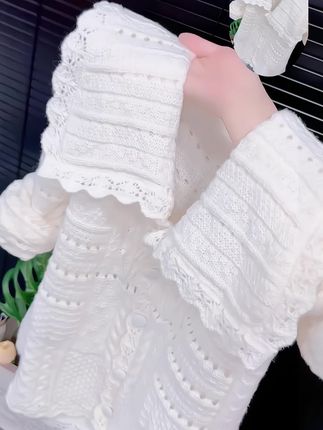 #针织衫 #白色针织衫女 #针织毛衣 #针织衫毛衣