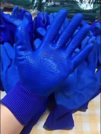 #A688耐磨橡胶手套#劳保手套 #手套厂 #手套