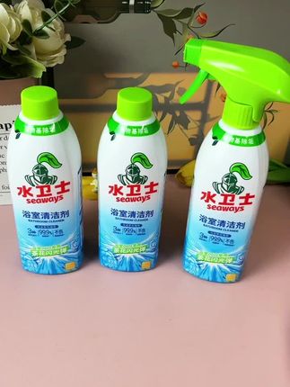 #水卫士浴室清洁剂 去水垢黄渍真的好用,泡沫丰富绵密,能够深层瓦解顽固污垢,植物萃取不伤瓷面,还是香香的乌龙茶花味#浴室清洁剂 #浴室清洁 #水卫士清洗剂