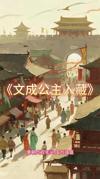 历史故事《文成公主入藏—跨越千里的民族团结佳话》 #历史故事 #知识故事 #人文故事 #历史文化 #文成公主 公主