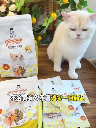 【新品】诚实一口yummy营养三拼猫粮冻干夹心酥增肥全期全价猫粮