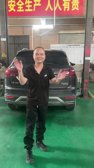 大众探岳更换水泵,机盖撑杆#汽车维修养护