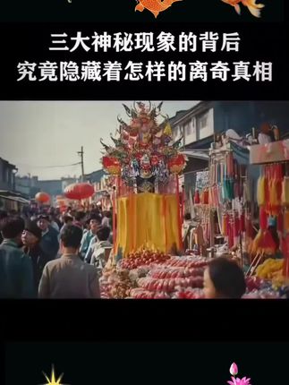 三大神秘现象的背后究竟隐藏着怎样的离奇真相#揭秘 #冷知识#日常生活