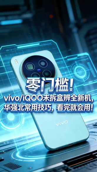 零门槛!vivo/iQOO未拆盒辨全新机,华强北常用技巧,看完就会用!#vivox300pro #iqoo15ultra #vivos50 #iqooneo11