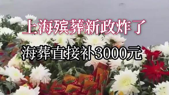 上海海葬直补3000元!新政背后,是土地与财政的博弈