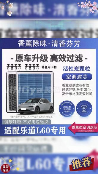 自带车载香氛的空调滤芯 你们用过吗 #乐道l60 #米奇的乐道
