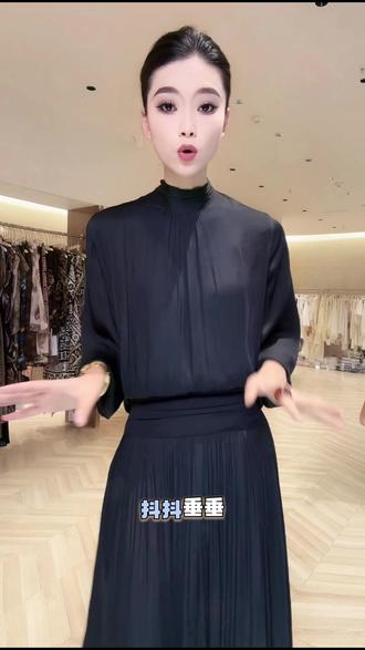 气质百搭优雅风立领衬衫高腰收腰显瘦半身裙女夏季洋气套装 #聚会穿搭 #黑色连衣裙 #气质女神 #时尚百搭 #收腰显瘦