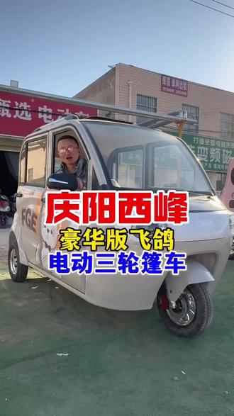 庆阳西峰,飞鸽豪华版,电动三轮篷车 #庆阳同城 #接送孩子上下学的电动车 #电动三轮车 #老人代步车