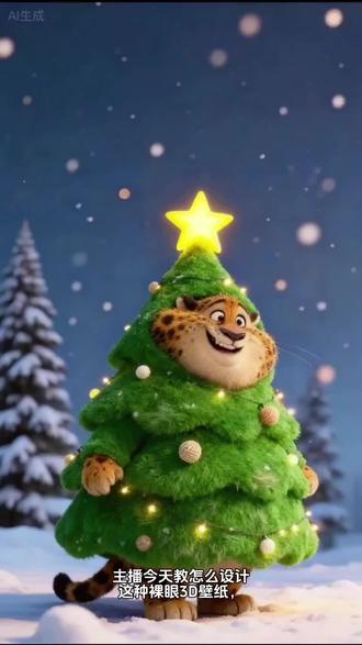 谁会不喜欢萌萌的爆警官,教你把它做成裸眼3d壁纸吧,#醒图 #醒图创作者#疯狂动物城壁纸 #裸眼3d #豹警官