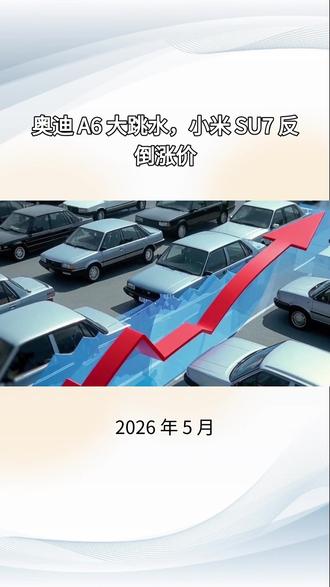 奥迪 A6 大跳水,小米 SU7 反倒涨价#小米SU7