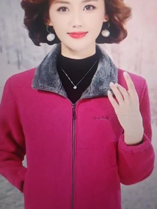 #反季特卖 #中老年女装 #加绒加厚 #摇粒绒外套 #秋冬穿搭