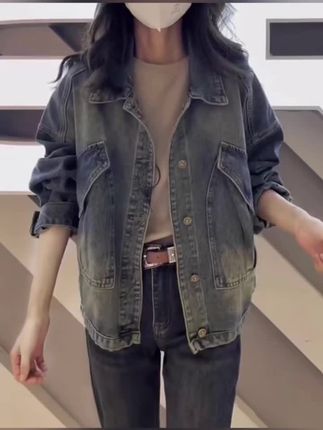 #牛仔外套 #大码女装 #外套穿搭 #牛仔外套穿搭 #上衣