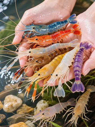 🦐鱼缸“铠甲彩虹”!五彩观赏鳌虾 红橙蓝紫渐变甲裹着光,挥钳像举彩色小盾牌,挪步都撒彩光~ 呆萌爱互动,喂食会“接食”,新手好养、混养也出彩。不用复杂造景也C位,看它爬缸超治愈!戳下方把“五彩铠甲”带回家~ #观赏鳌虾 #鳌虾 #观赏虾 #鱼缸清洁 #养个很新的宠物