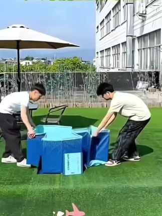 #泳池 #免充气泳池 #家用泳池 #可折叠戏水池 #儿童家用水池 游泳池加厚耐磨充气泳池户外免充气可折叠戏水池儿童家用水池