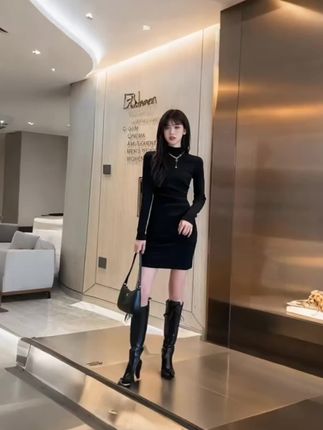 #穿出高级感 #优雅气质 #黑色高级感穿搭 #好身材好气质 #高级穿搭