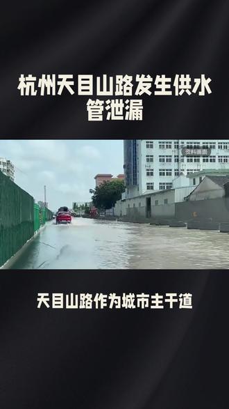 自来水管泄露积水半米 #抖音热点榜🔥