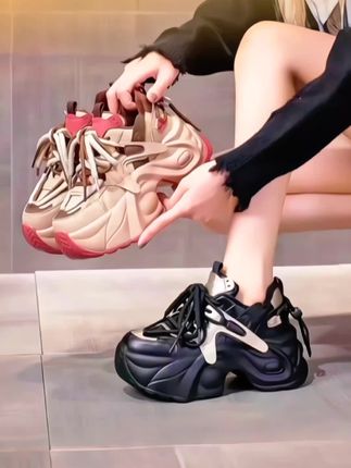 啄木鸟7CM网红老爹鞋女超火秋季休闲鞋小个子运动鞋女#女鞋#运动休闲鞋#厚底运动鞋
