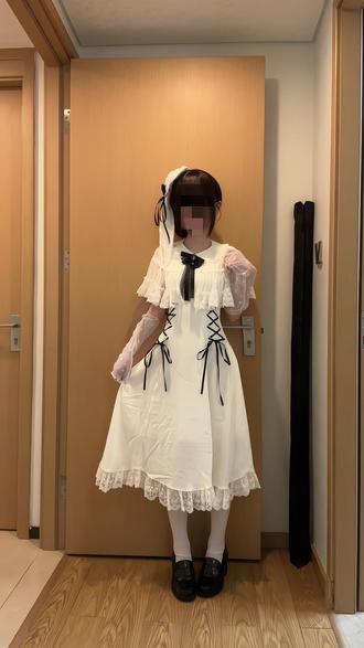 好适合出私设#穿搭 #ootd #清楚系 #落雪与海