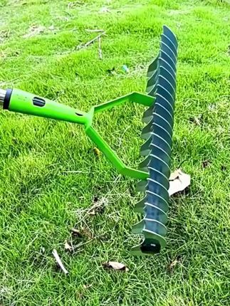 淘器 草坪枯草耙茅草耙落叶耙园林除垢耙松土器土壤耙园艺工具 #园艺工具推荐 #草坪养护神器 #园林除草好帮手