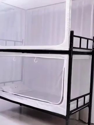 可伸缩蚊帐大学生宿舍上铺下铺通用初中高中生寝室0.9m单人床加密