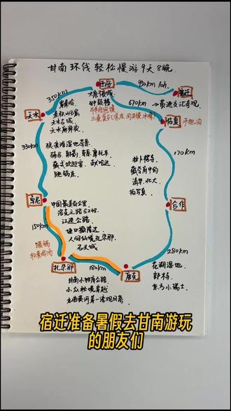 甘南自驾攻略,九天八晚行程。宿迁出发。#甘南 #自驾游 #甘南自驾游攻略 #旅行计划表
